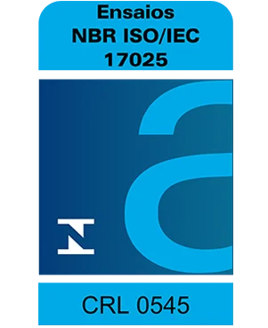 Selo de acreditação Cgcre CRL 0545